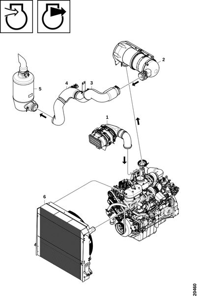 Обзор, система подачи воздуха/выхлопа