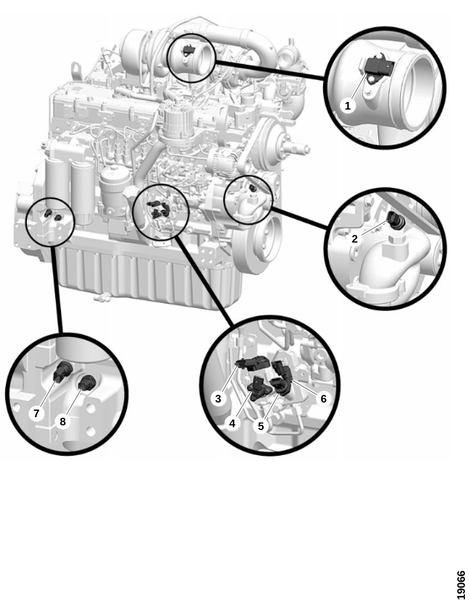 Датчик, правая сторона