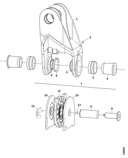 Качающийся демпфер для блока удлинения CRANAB