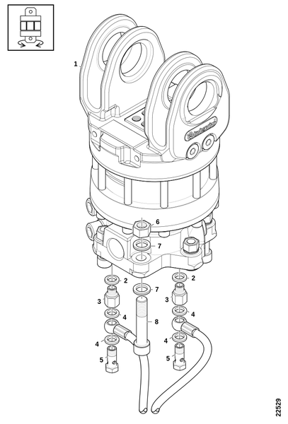 Ротатор G123A LS для CRANAB