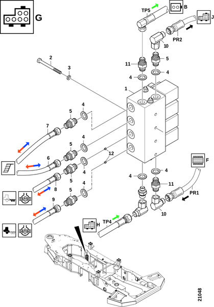 Сервисный блок Лестница/Дифференциал "G"