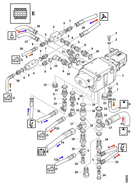 Рулевое управление Orbitrol (тип EHPS 80/8-2)