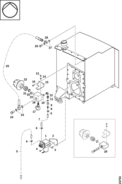 Фильтр дыхания и вакуумный насос