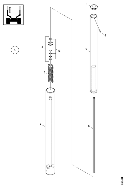 Телескопическая стойка