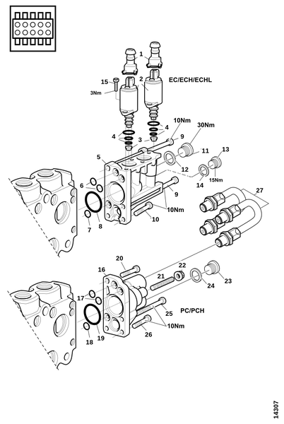 Секция управления L90LS