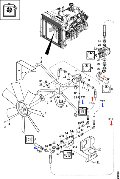 Привод вентилятора