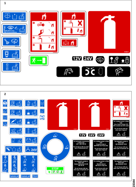 Предупредительные наклейки 1