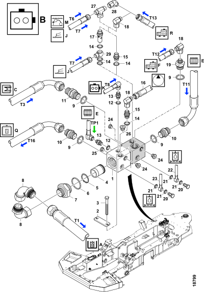 Возвратный блок "B"