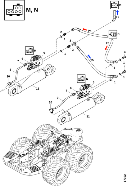 Соединения, подъём тележки "M & N"