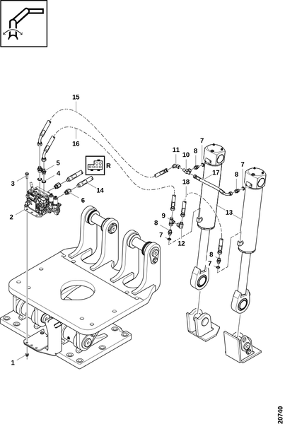Соединения, наклон манипулятора