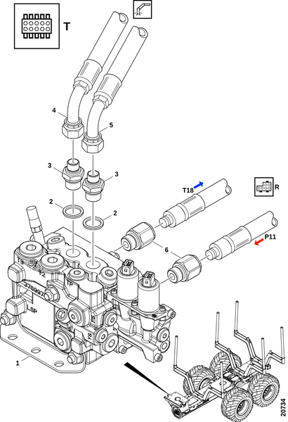 Наклон манипулятора