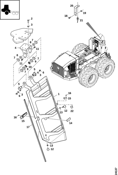 Лестница, задняя