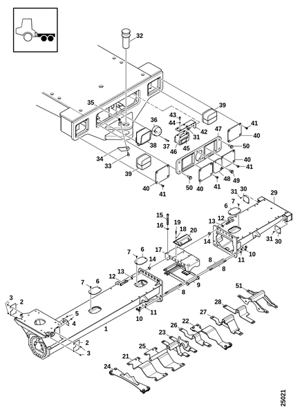 Задняя рама, F15D, F13D Компакт