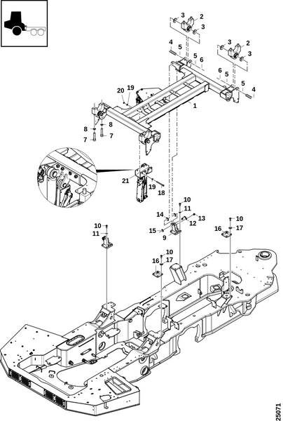 Подвеска кабины, без Комфорт Лайн