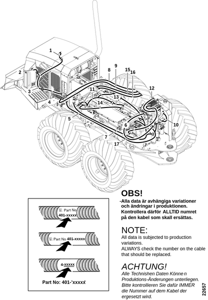Электропроводка передней рамы