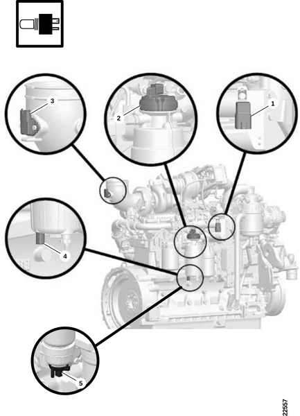 Датчик, правая сторона