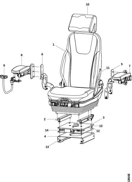 Сиденье BE-GE 3100 DPS