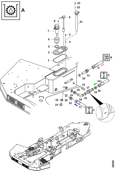 Гидравлический масляный бак